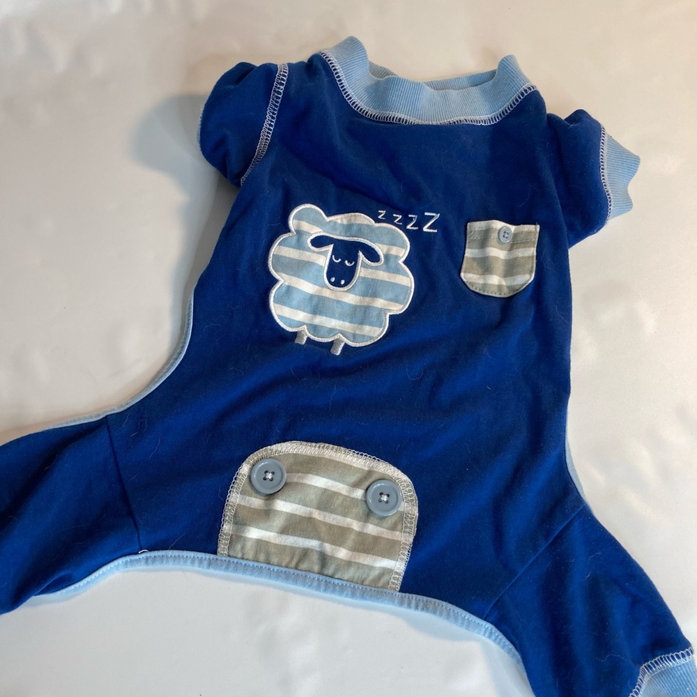 Posh paws blue medium dog pajamas